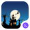 Scary Halloween pumpkin night free theme