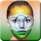 Indian Flag on Face Maker: Independence Day Face