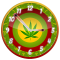 Rasta Weed Clock Widget