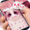 Cartoon pink cute Kitty theme