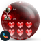 Love Red Heart Valentine Phone Dialer Theme