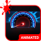 Speedometer Animated Keyboard + Live Wallpaper