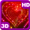 Tunnel Glitter Spark Heart 3D