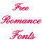 Romance Fonts for FlipFont