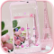 Pink Rose Eiffel Tower Theme