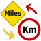 Miles to Kilometers / miles to km Converter