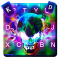 Smoke effect 3D Colorful Skull Keyboard