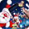 Cartoon Chritmas Santa Deer Theme