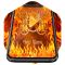 Red flame Music Player Skin