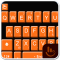 Dark Orange Keyboard Theme