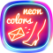 Neon Colors SMS Theme
