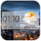 weather and clock widget