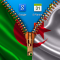 Algeria Flag Zipper LockScreen