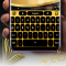 Black and gold keyboard theme