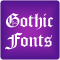 Gothic Fonts for FlipFont Free