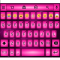 Led Pink Emoji Keyboard Theme