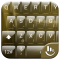 Keyboard Theme Glass Gold